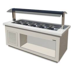 SARO Salatbar Premium Line SB-K230 weiss, für 6x 1/1 GN