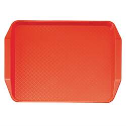 Cambro Polypropylen Fastfood Serviertablett mit Griffen rot 43x30cm