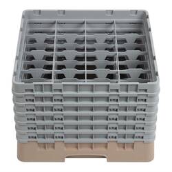 Cambro Gläserspülkorb beige mit 16 Fächern max Glashöhe 29,8cm