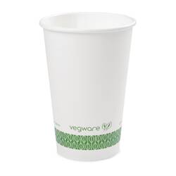 Vegware kompostierbare Heißgetränkebecher 45,5cl Weiß