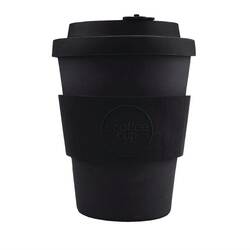 Ecoffee Cup Bamboo Wiederverwendbare Kaffeetasse Schwarz 12oz