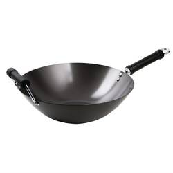 Antihaftbeschichteter Wok mit flachem Boden 35,5cm