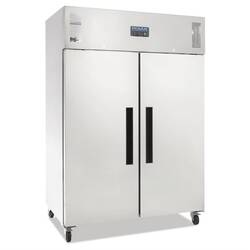 Polar Serie G zweitüriger Kühlschrank Edelstahl 1200L