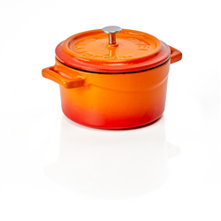 WAS Germany Cocotte Gusseisen orange