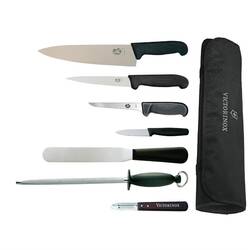 7-teiliges Messerset von Victorinox, Hygiplas und Vogue mit 21,5cm Kochmesser