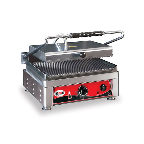 GMG Elektro-Kontaktgrill KG2745E, gerillt, Grillfläche: Gerillt