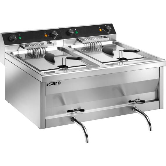 SARO Fritteuse Tisch GASTROLINE 9+9V