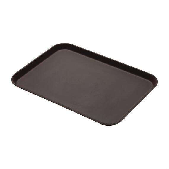 Cambro Camtread Fiberglas Anti-Rutsch-Tablett Braun 45x65cm