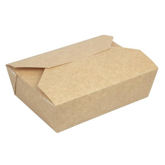 Colpac Recyclebare Kraft Mikrowellengeeignete Lebensmittelboxen 1950ml 200er Pack