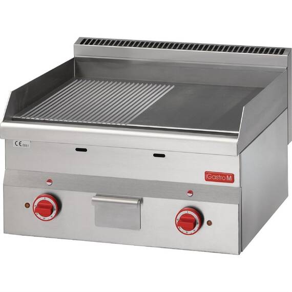 Gastro M 600 elektrische Grillplatte 60/60FTRE 2/3 Glatt und 1/3 Gerillt