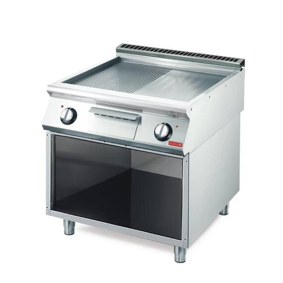 Gastro M 700 Plus Elektrische Grillplatte GM70/80FTRES 2/3 Glatt 1/3 Gerillt