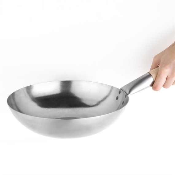 Vogue Wok Stahl 25cm