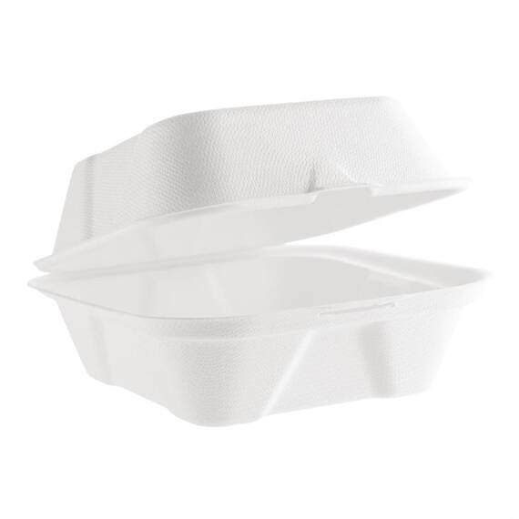 Vegware kompostierbare Burgerboxen aus Bagasse 15,2cm