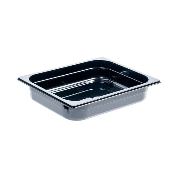 Stalgast Gastronormbehälter Serie Premium, schwarz, Polycarbonat, GN 1/2