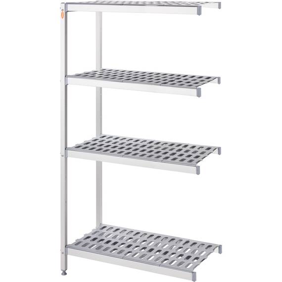 Lagerregal aus Aluminium mit 2 Beinen 1164x560x1680 mm (BxTxH)