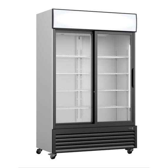 SARO Kühlschrank, Glasschiebetür. + Werbetafel, GTK 700 SD